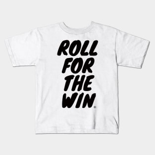 Roll For The Win - Black Kids T-Shirt